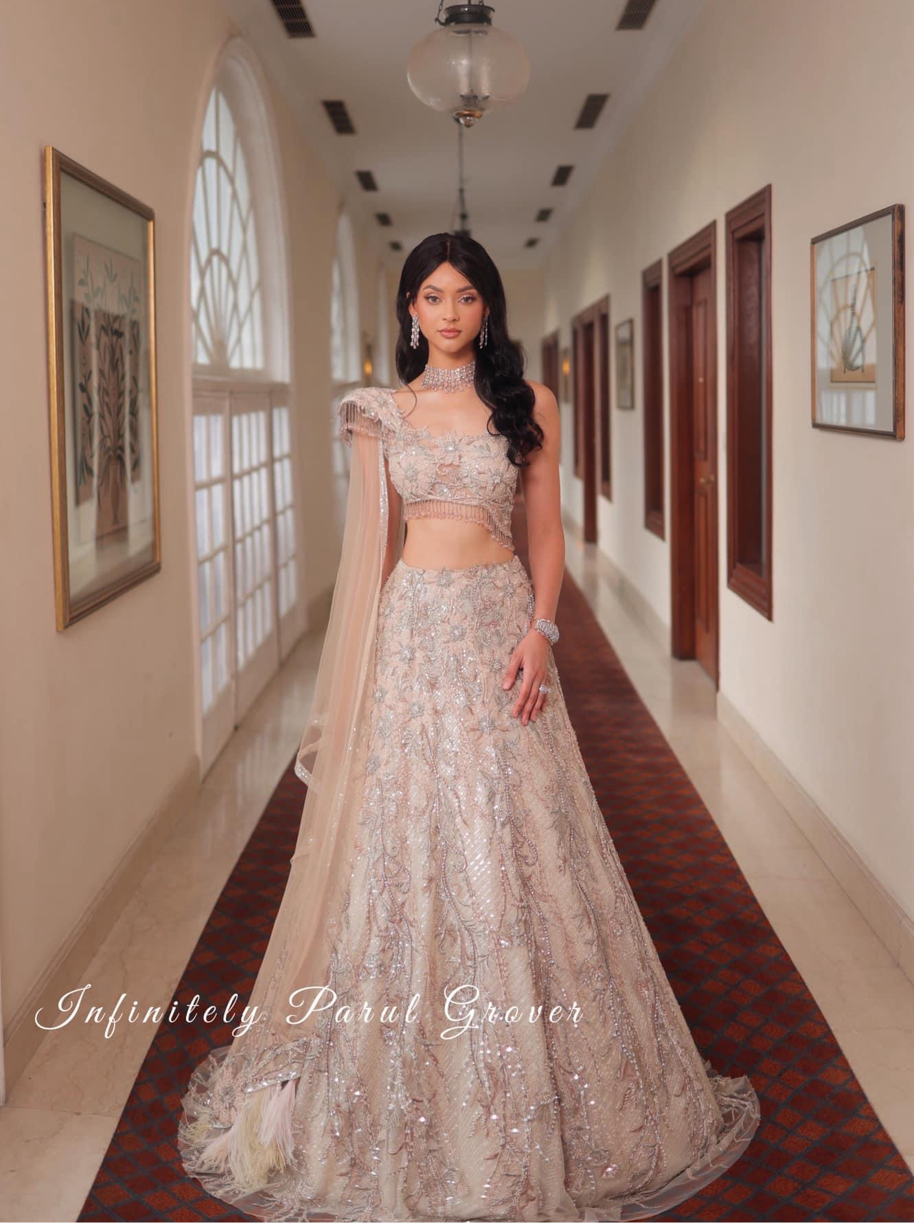 Ivory Lehenga and Blouse Set