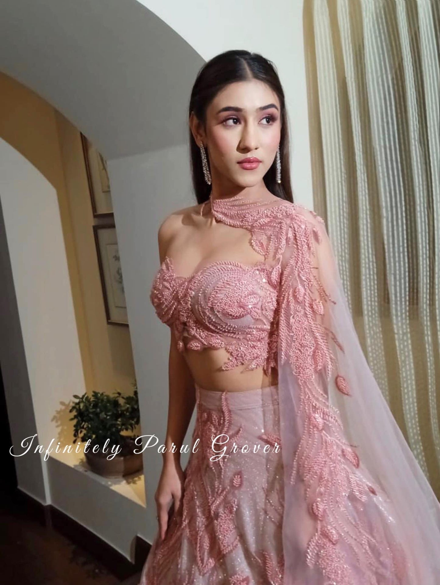 Blush Pink Lehenga and Blouse Set