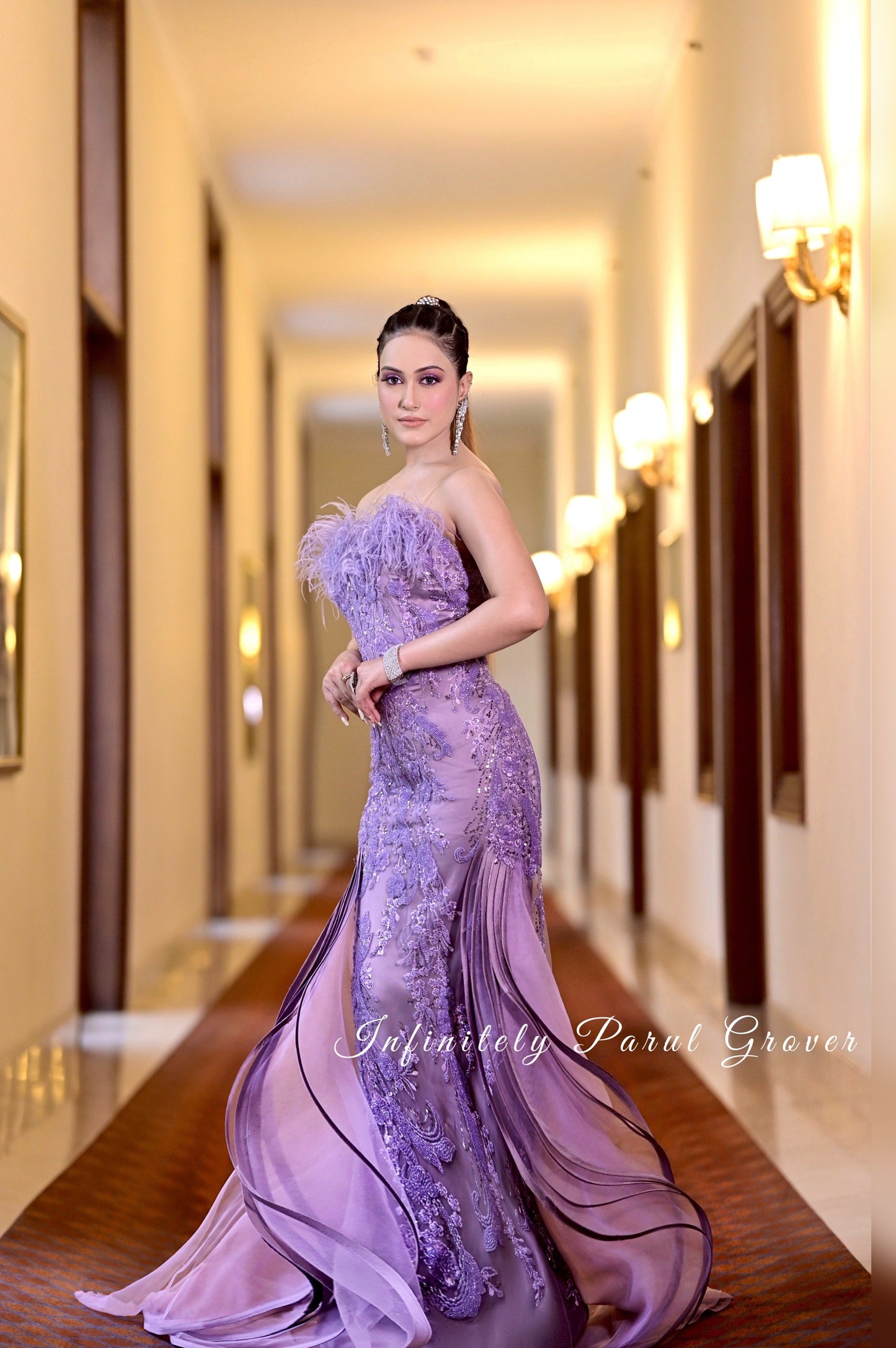 Lavender Sheath Gown