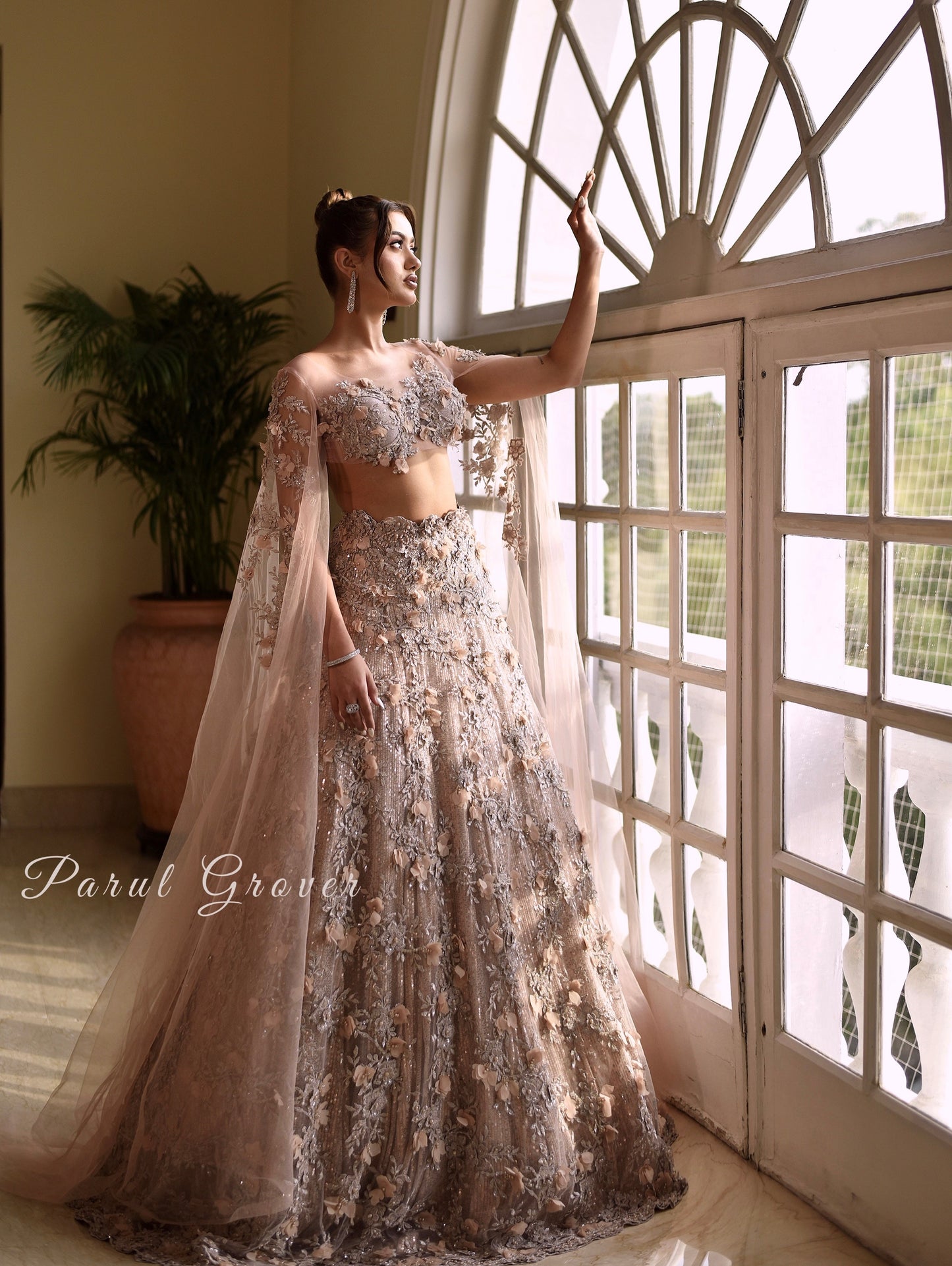 Light Peach Lehenga and Blouse Set