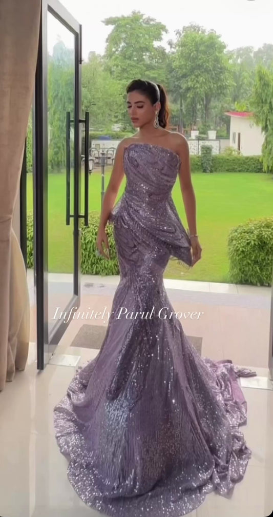 Amethyst Structured Gown